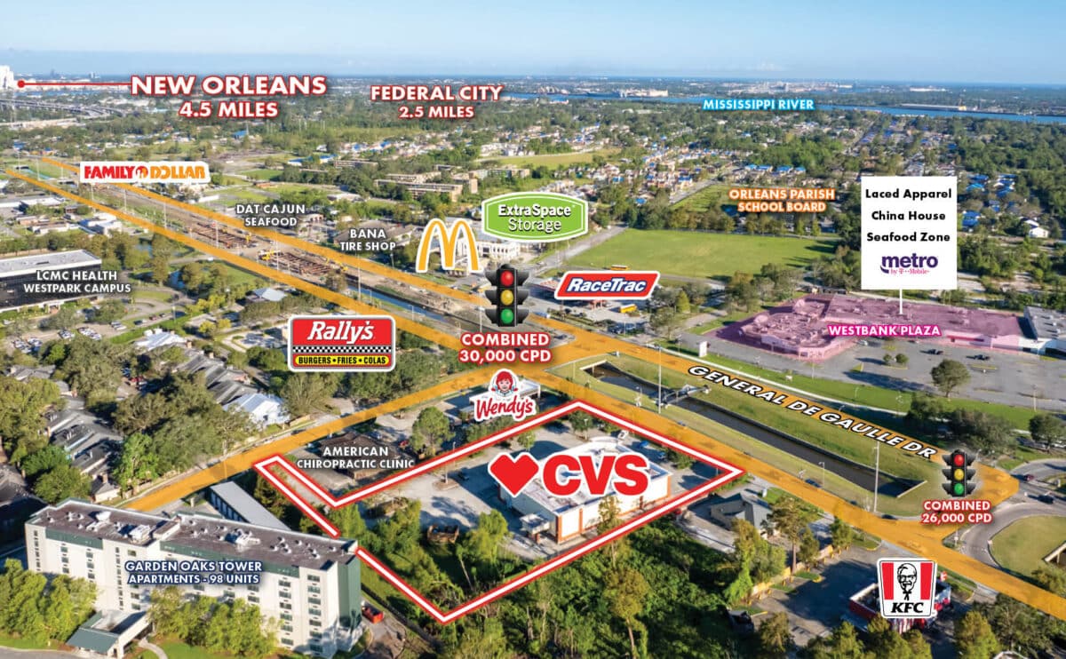 New Orleans NNN Investment | Investment-Grade Tenant | ~10 Years Remaining